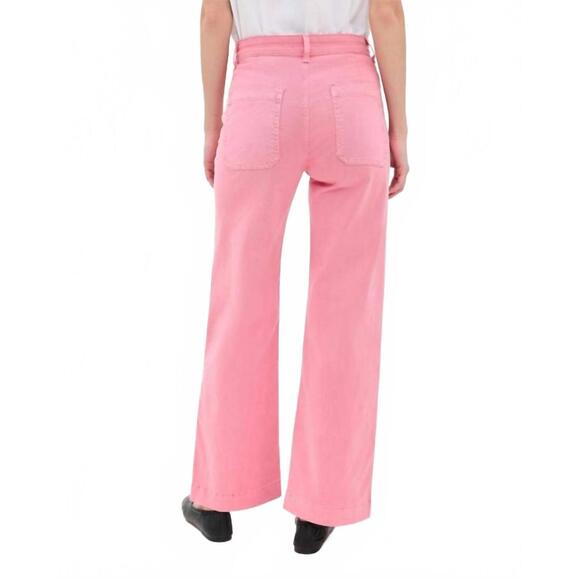 NEW ASKK NY sailor twill pant in washed pink - Picture 4 of 5
